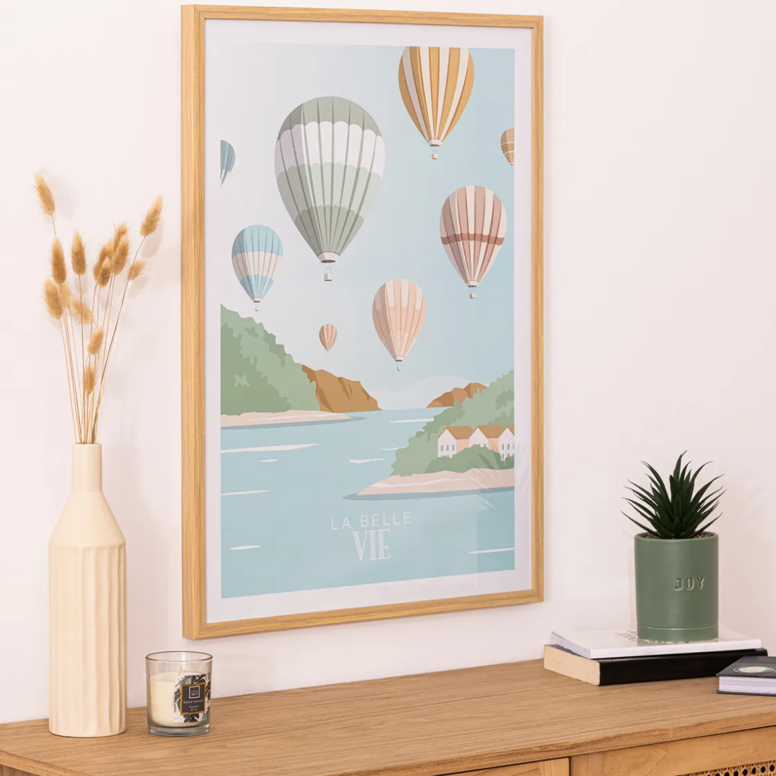 ATMOSPHERA Affiche encadrée vie "Claude"