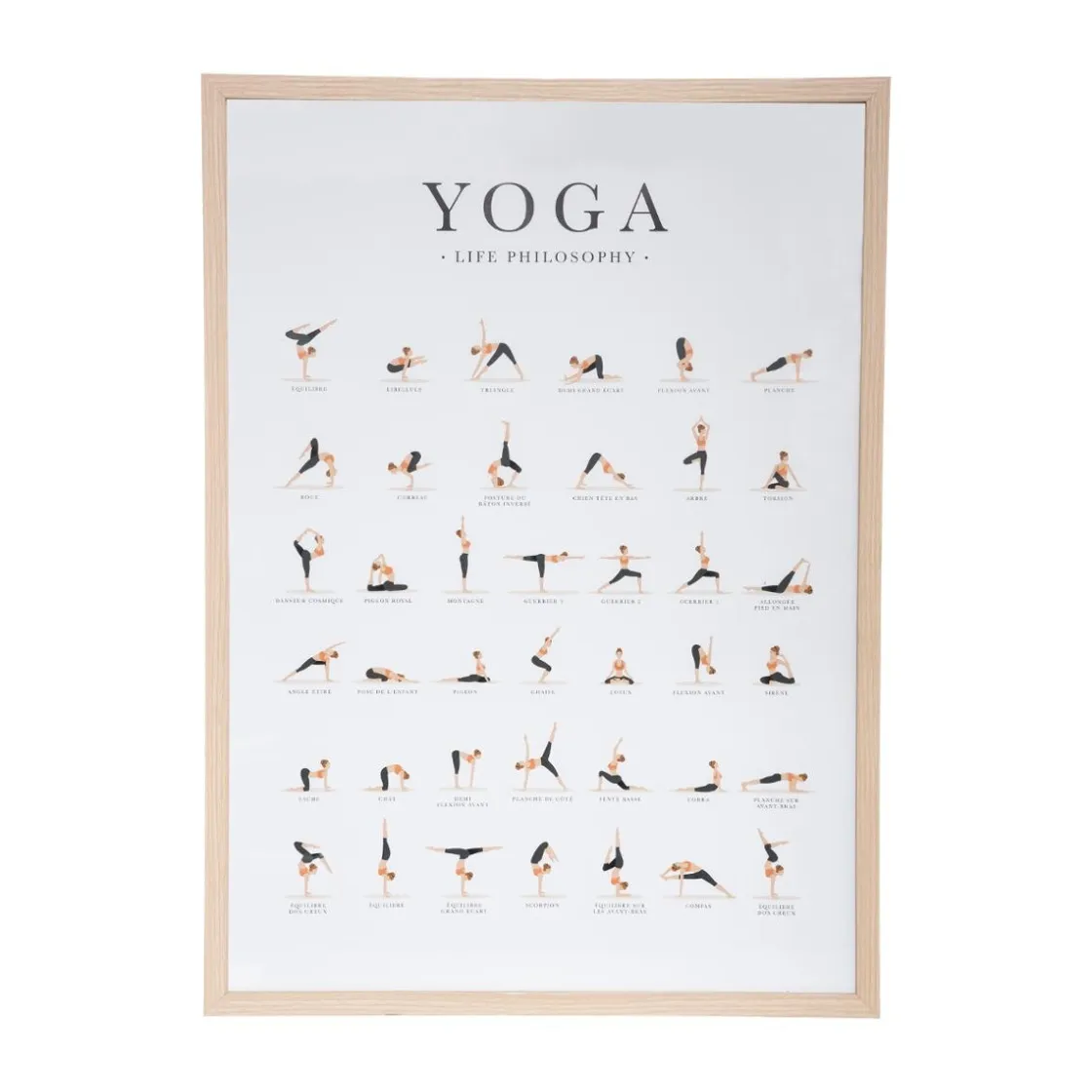 ATMOSPHERA Affiche encadrée "Yoga"
