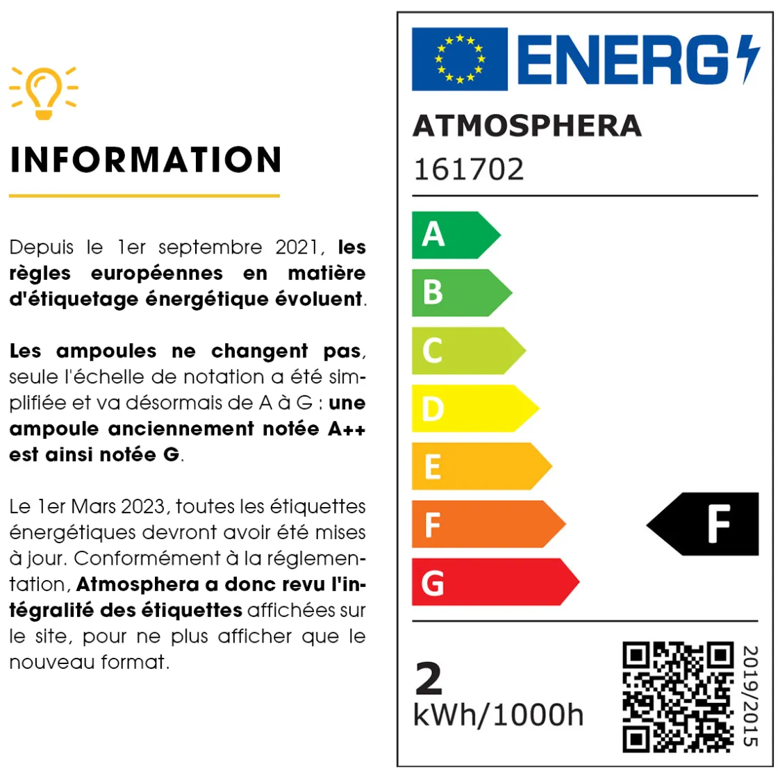 ATMOSPHERA Ampoule LED "Larme" Hot