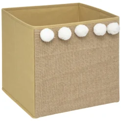 ATMOSPHERA Bac de rangement enfant pompons Discount
