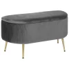 ATMOSPHERA Banc coffre velours "Solaro" Best