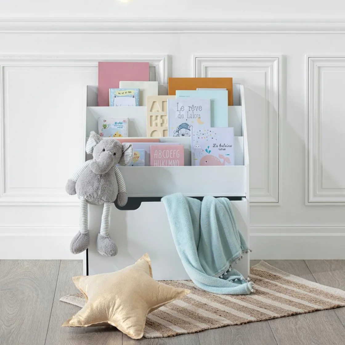 ATMOSPHERA Bibliothèque enfant à roulettes Discount