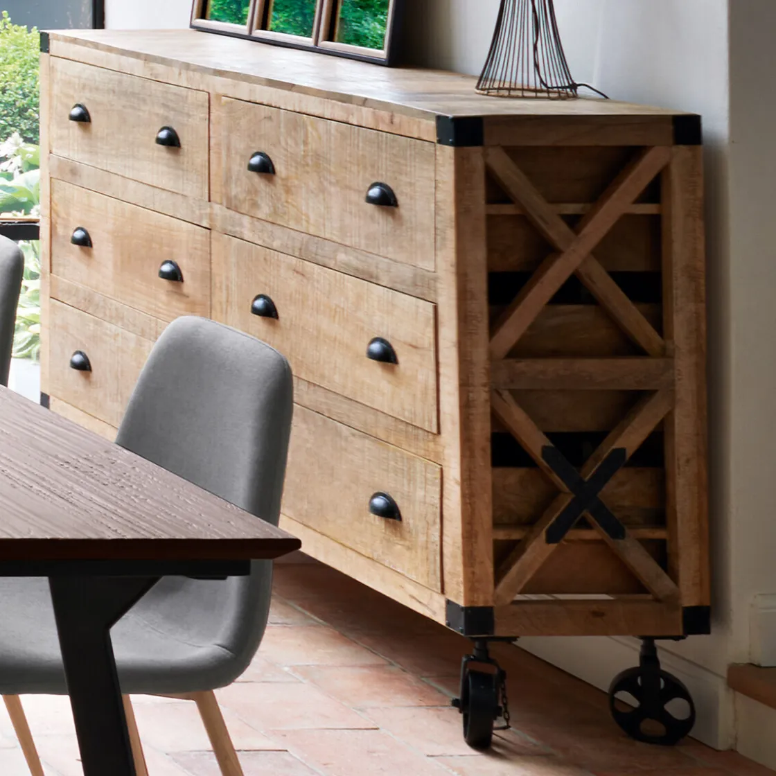 ATMOSPHERA Buffet 6 tiroirs "Silas" Sale