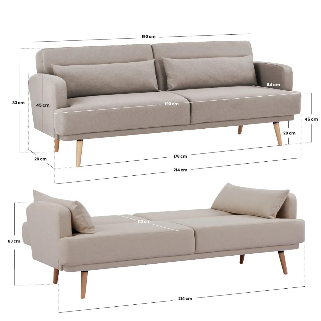ATMOSPHERA Canapé convertible "Jack" Sale