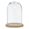 ATMOSPHERA Cloche verre et bois New