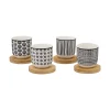 ATMOSPHERA Coffret 4 tasses "Bohemia" New