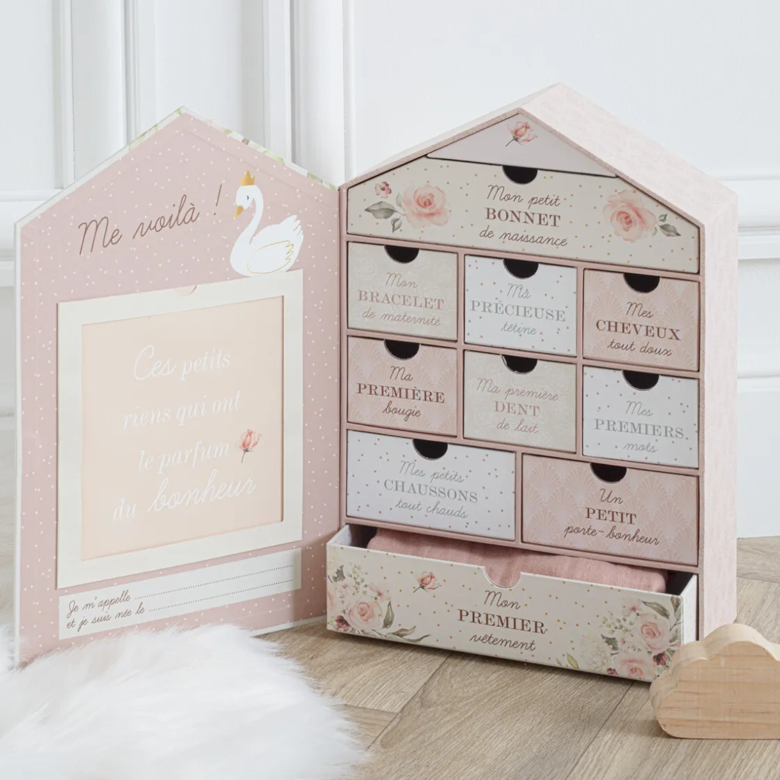 ATMOSPHERA Coffret de naissance maison "Cygne" Discount