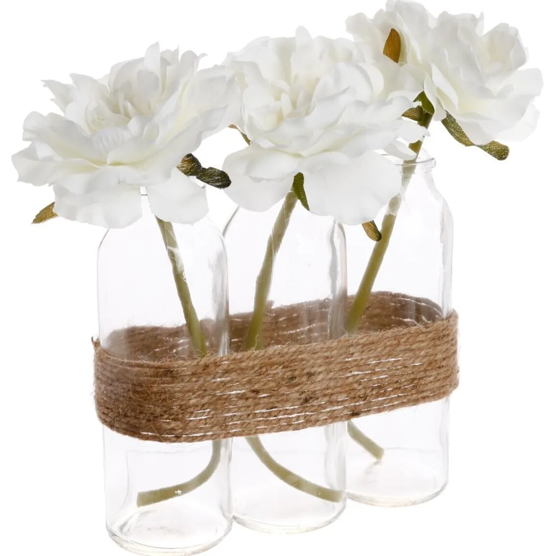 ATMOSPHERA Composition 3 roses artificielles Sale