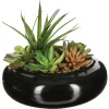 ATMOSPHERA Composition des plantes arificielles, vase en céramique, H6 cm Online