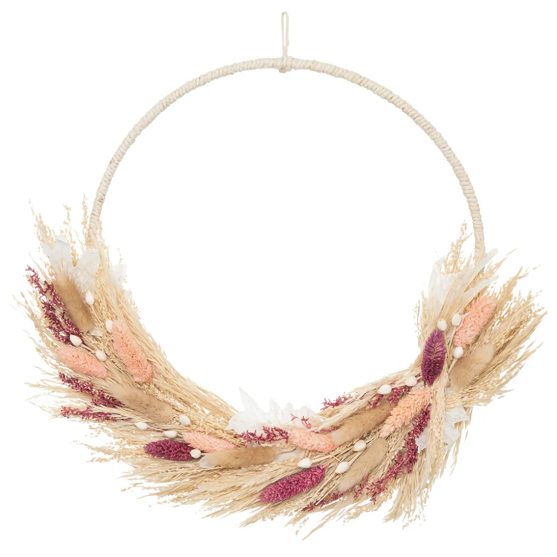 ATMOSPHERA Couronne de fleurs séchées