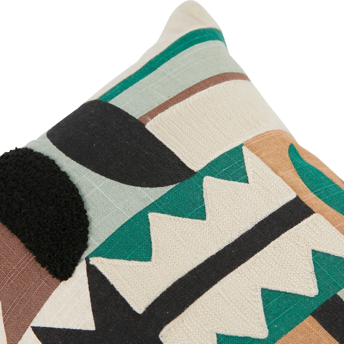 ATMOSPHERA Coussin brodé "Malakite" New