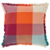 ATMOSPHERA Coussin madras à franges "Yucatan" Best