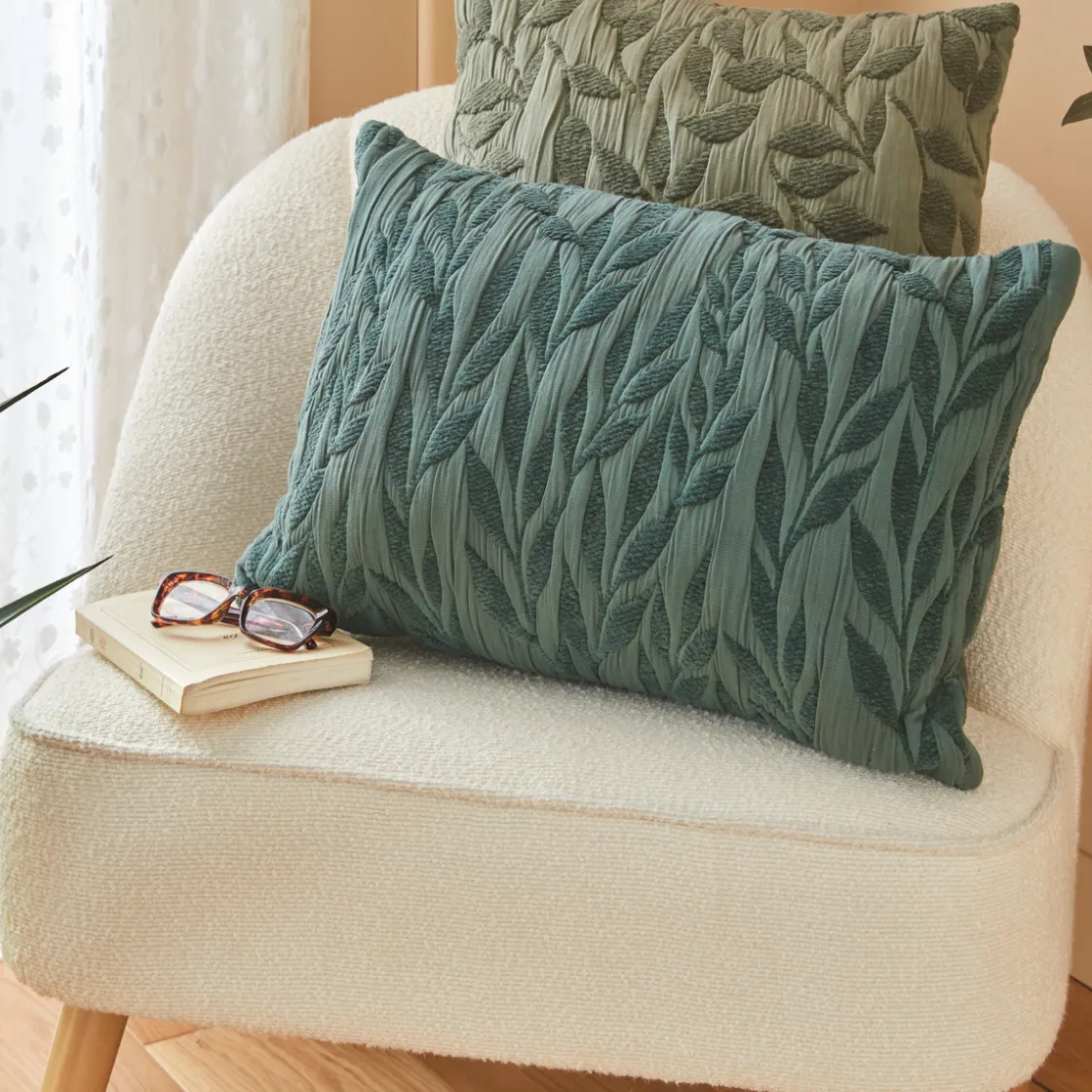 ATMOSPHERA Coussin motif jacquard "Lehto" Best