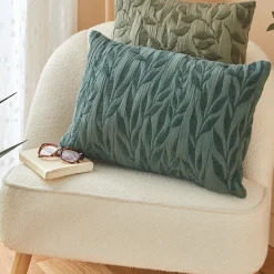 ATMOSPHERA Coussin motif jacquard "Lehto" New