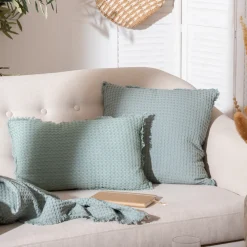ATMOSPHERA Coussin nid d'abeille "Widdy" New