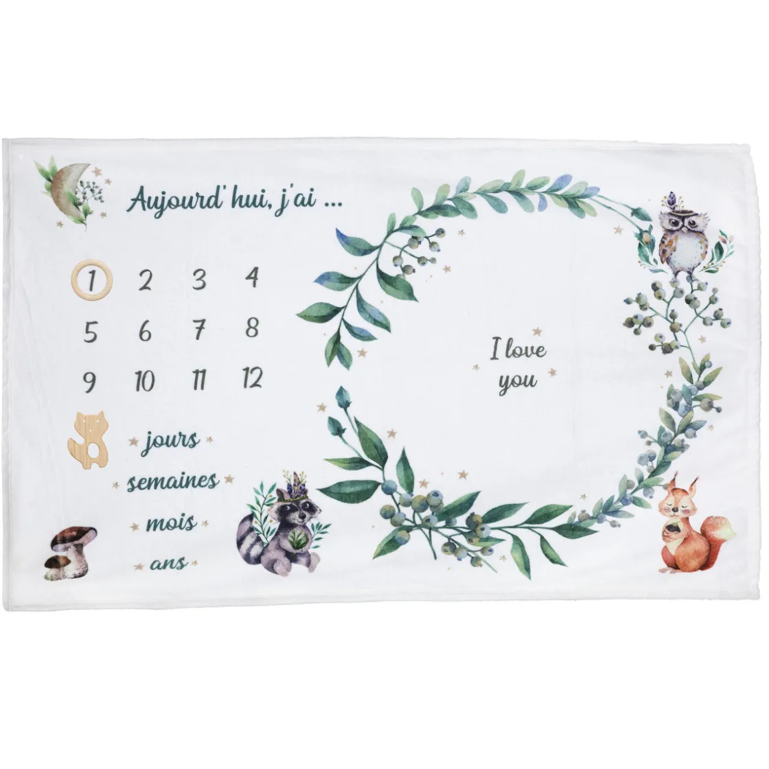ATMOSPHERA Couverture étape bébé "Nature" New