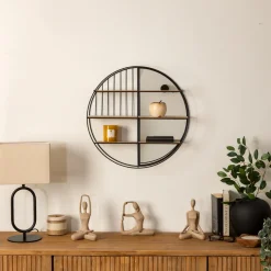 ATMOSPHERA Etagère murale avec miroir "Zina" New