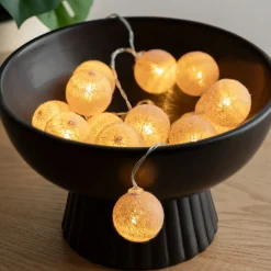 ATMOSPHERA Guirlande LED 16 boules, pile Discount