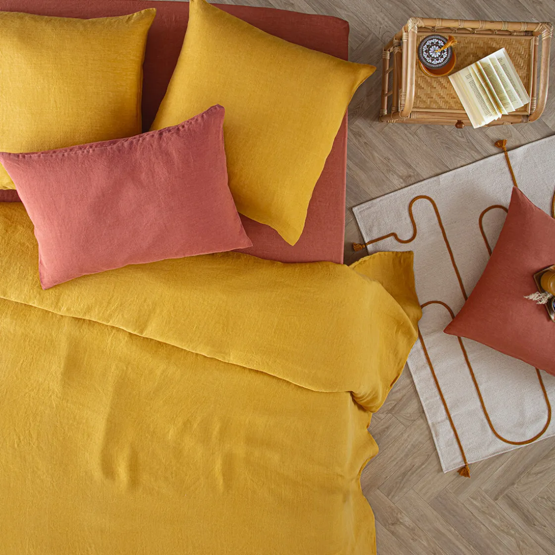 ATMOSPHERA Housse de couette "Linah", lin lavé Discount