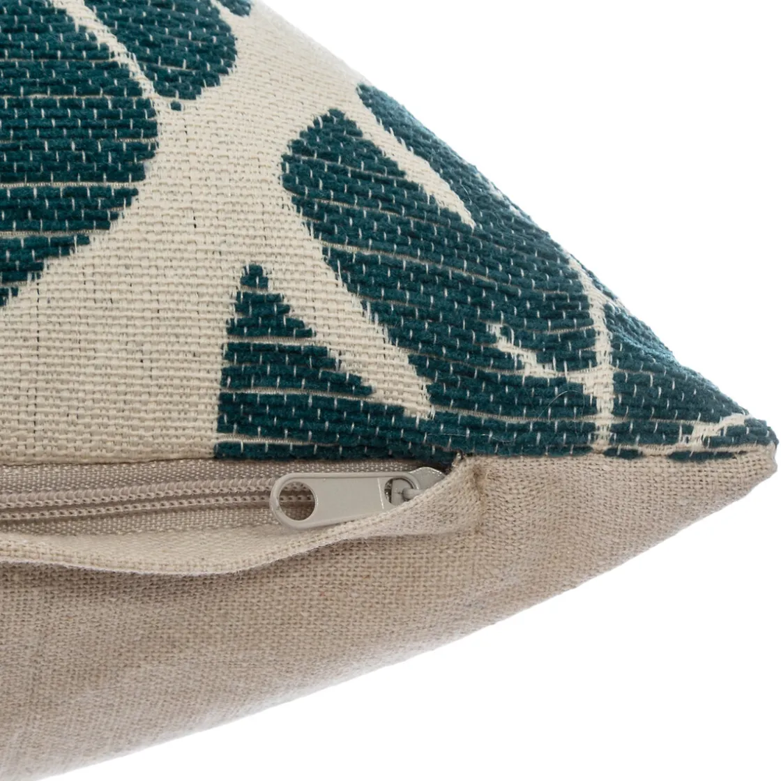 ATMOSPHERA Housse de coussin "Feuilles"