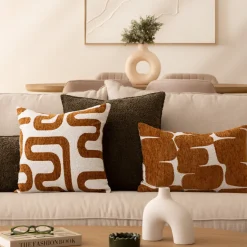 ATMOSPHERA Housse de coussin "Jeni", chenille Sale