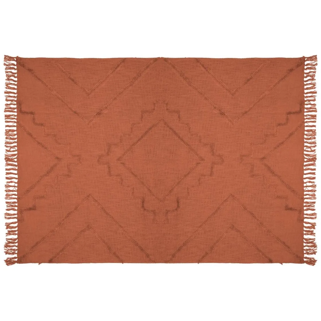 ATMOSPHERA Jeté de lit "Inca", coton tufté