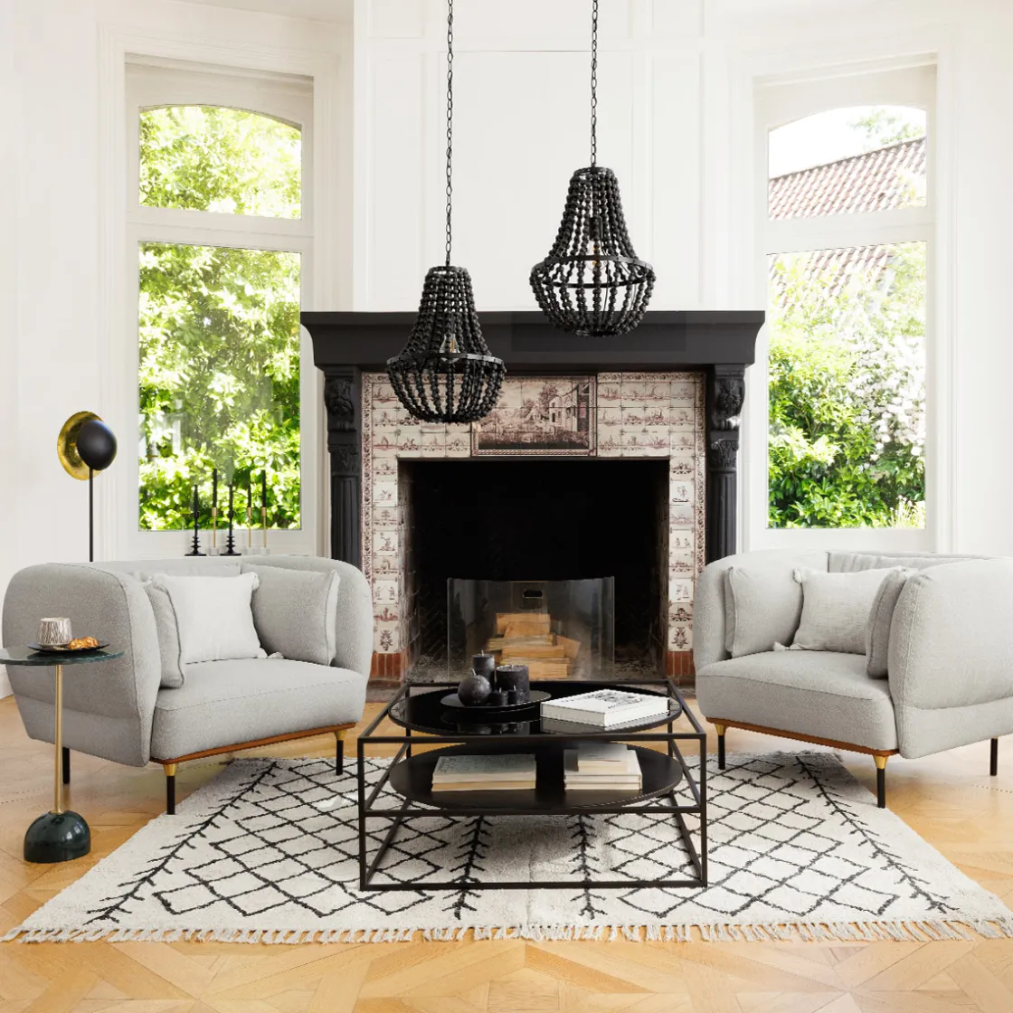 ATMOSPHERA Lampadaire droit "Estee" Clearance