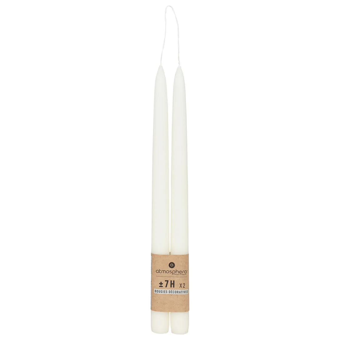 ATMOSPHERA Lot de 2 bougies bâtons "Hugo" Clearance