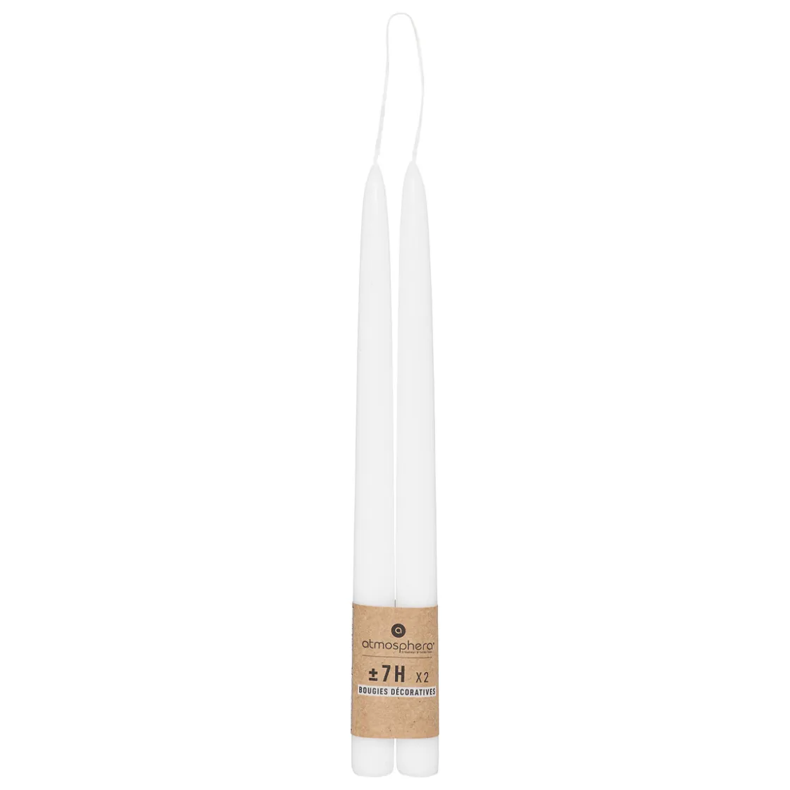 ATMOSPHERA Lot de 2 bougies bâtons "Hugo"