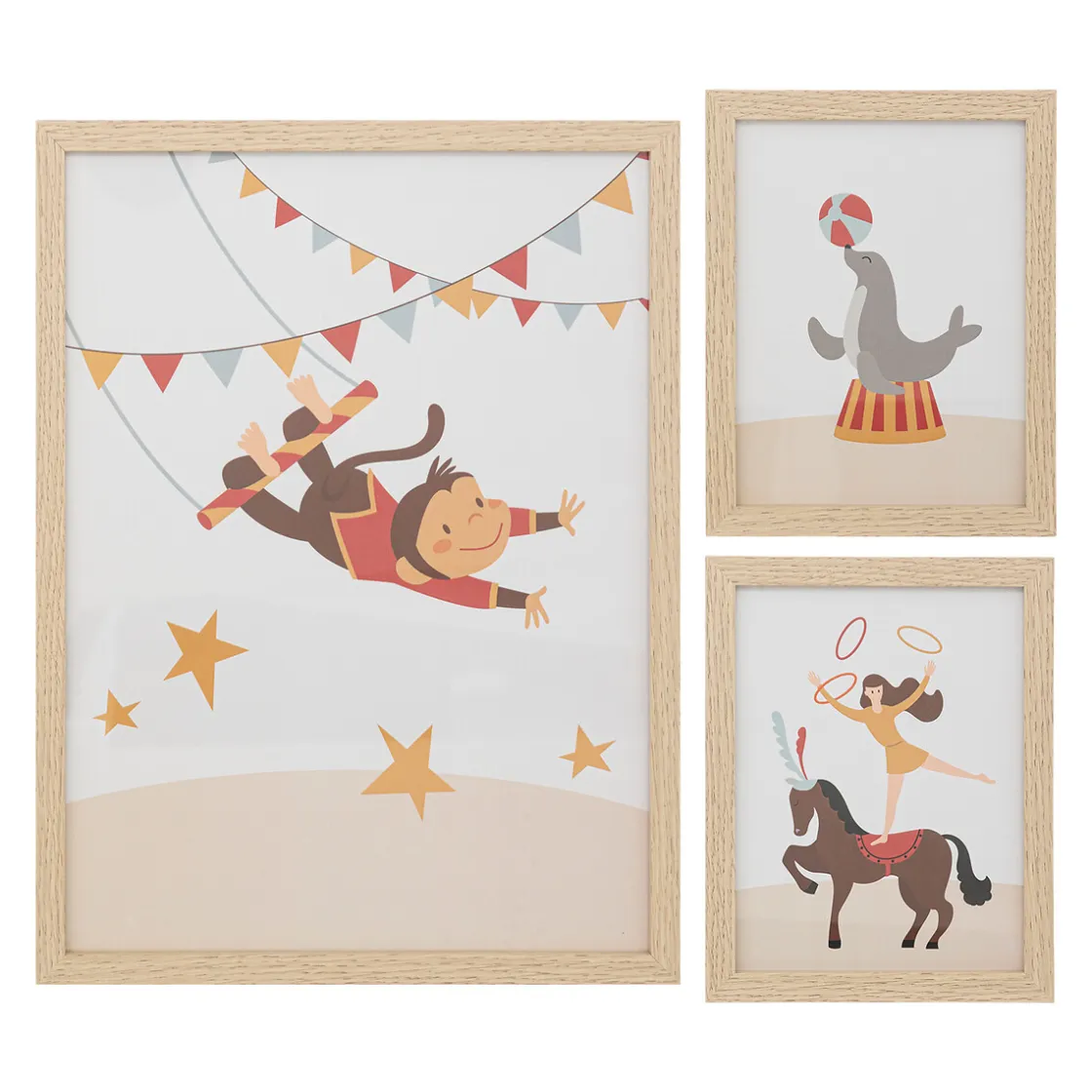 ATMOSPHERA Lot de 3 cadres "Circus"