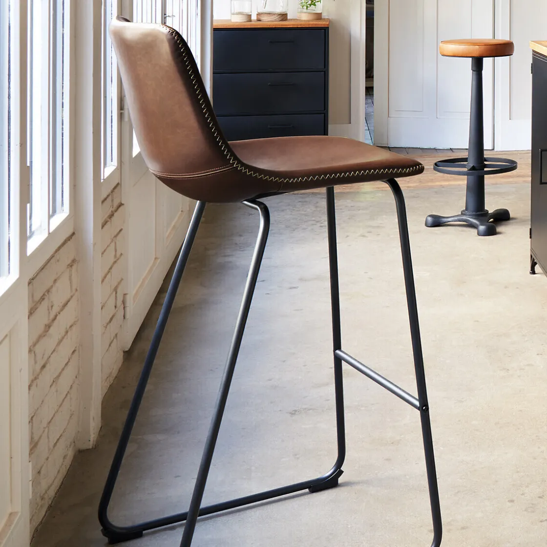 ATMOSPHERA Lot de 2 chaises de bar "Lois" Outlet