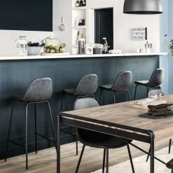 ATMOSPHERA Lot de 2 chaises de bar