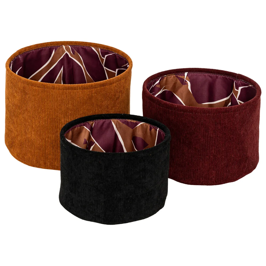 ATMOSPHERA Lot de 3 paniers ronds "Automne" Best