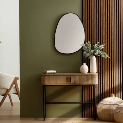 ATMOSPHERA Lot de 2 panneaux décoratifs tasseaux bois Colva