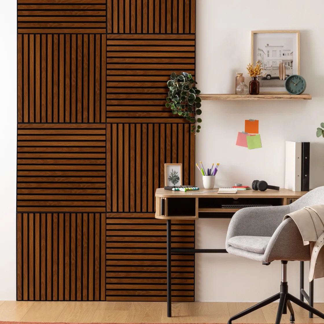 ATMOSPHERA Lot de 4 panneaux décoratifs tasseaux bois Colva Online