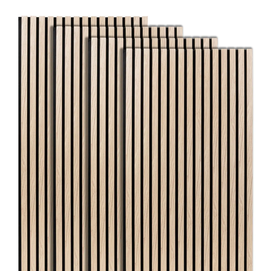 ATMOSPHERA Lot de 4 panneaux décoratifs tasseaux bois Colva Discount