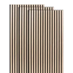 ATMOSPHERA Lot de 3 panneaux décoratifs tasseaux bois Colva Best