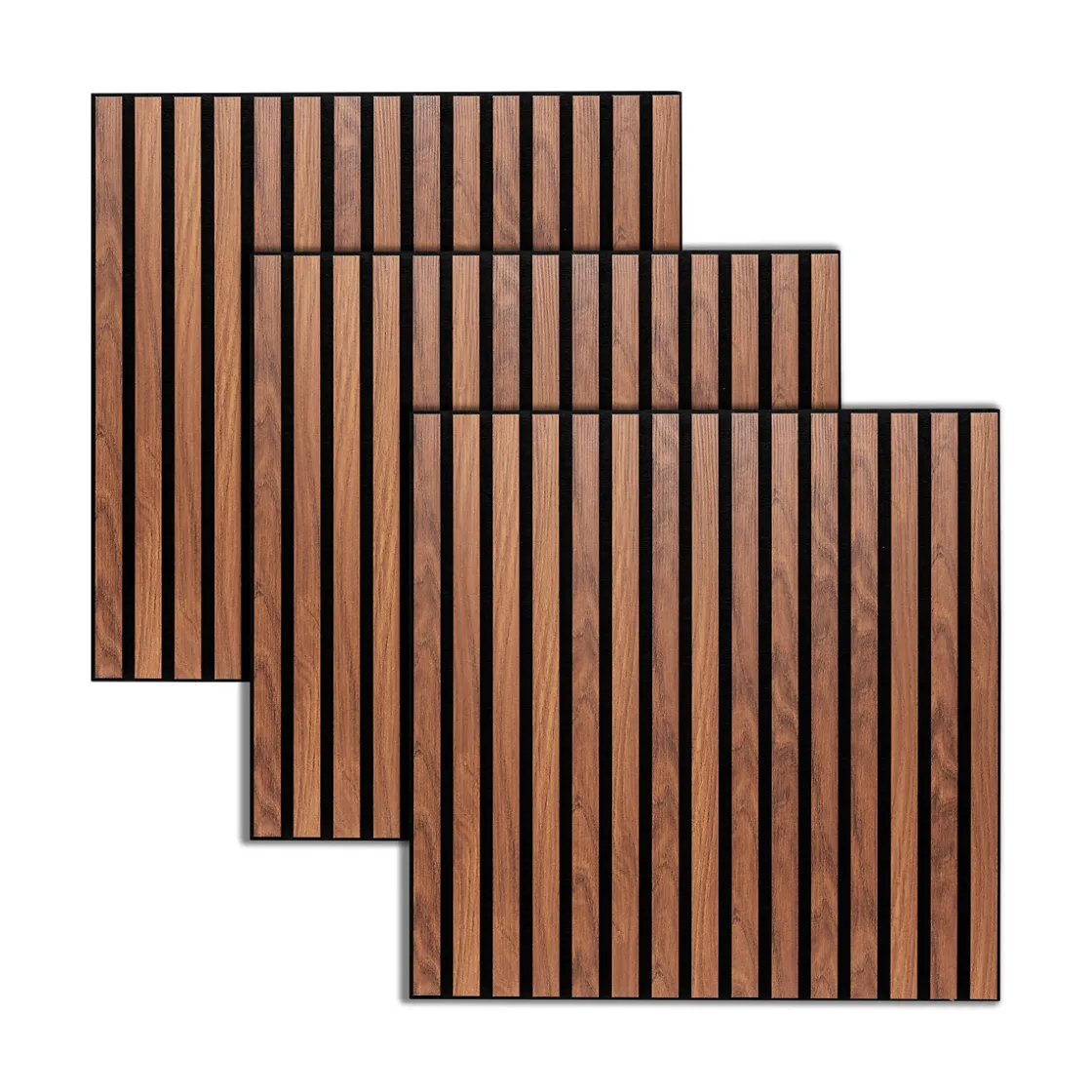 ATMOSPHERA Lot de 3 panneaux décoratifs tasseaux bois Colva New