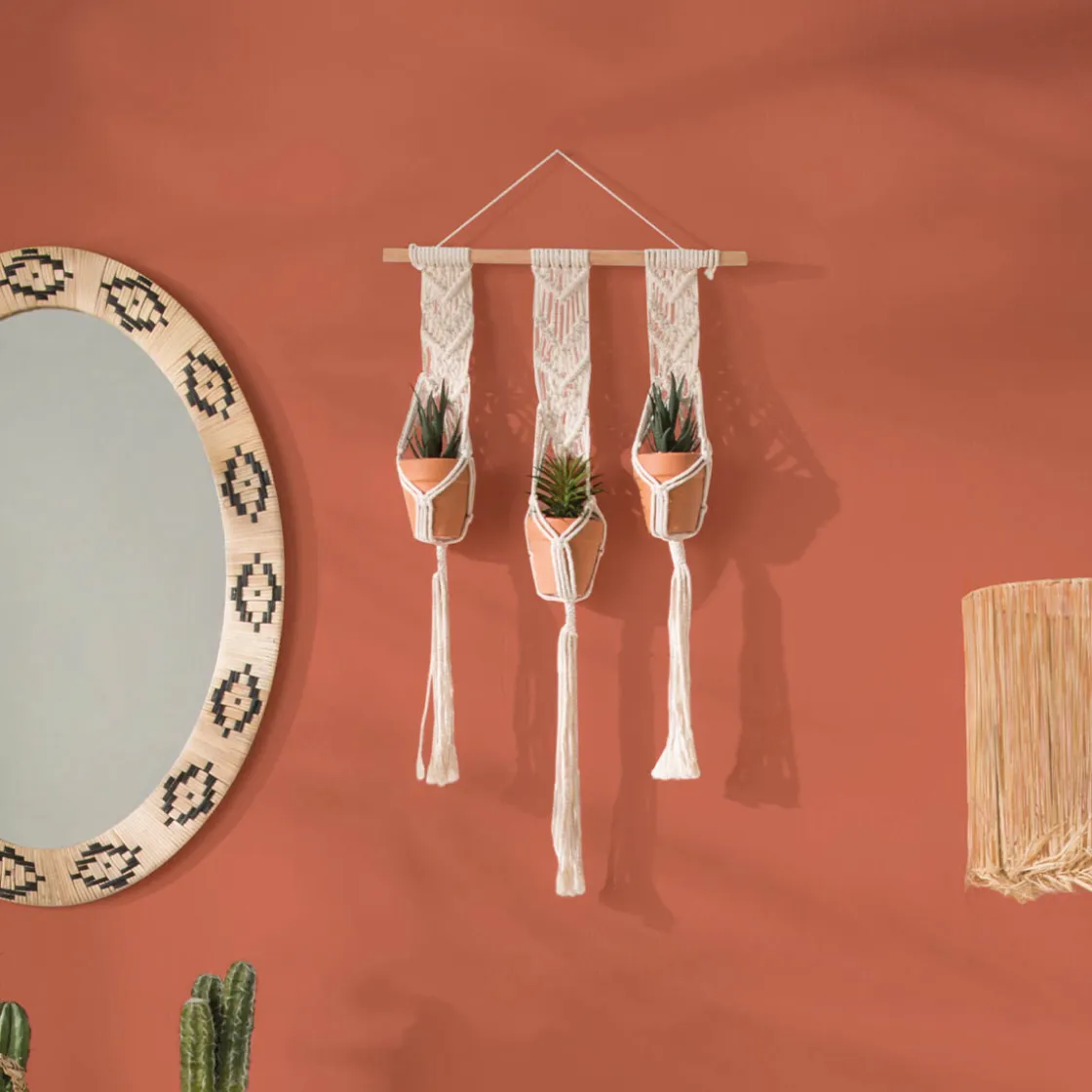 ATMOSPHERA Lot de 3 plantes suspendues "Hacienda" Clearance