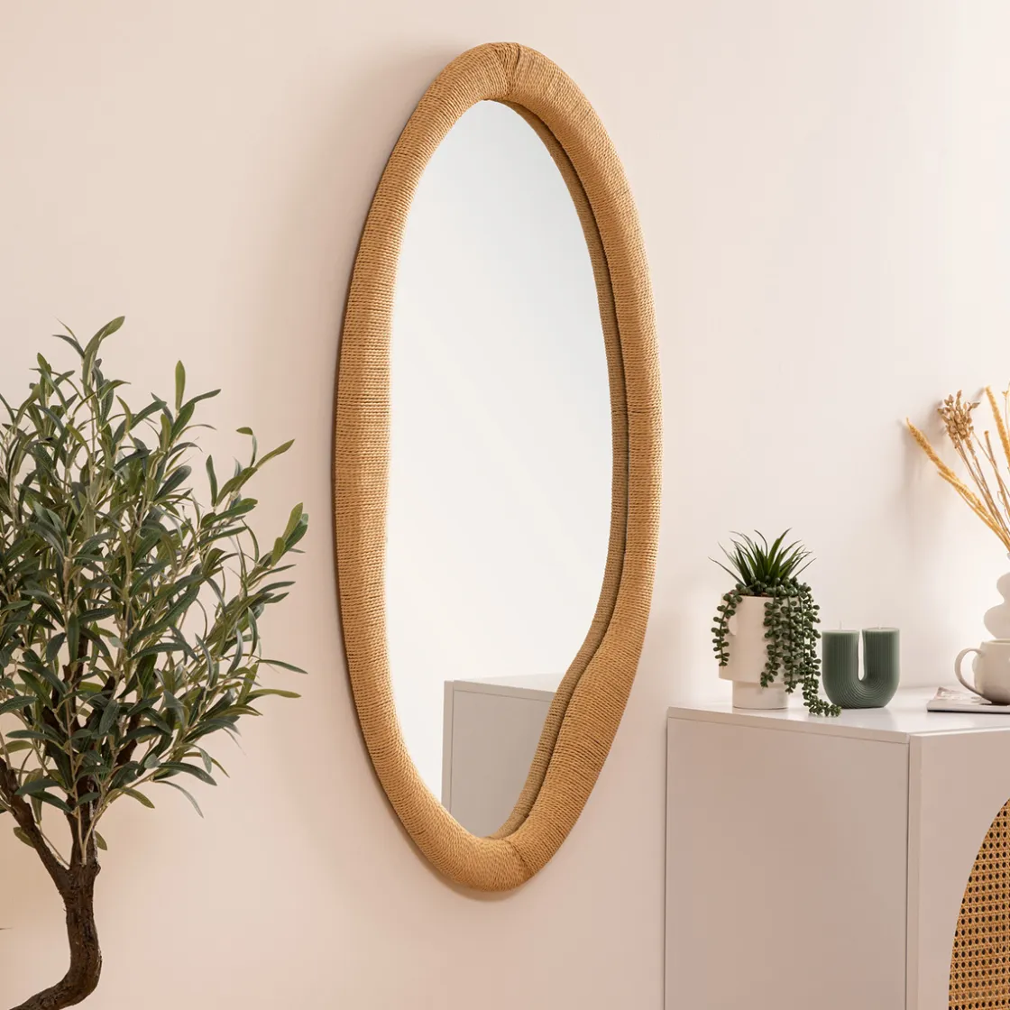 ATMOSPHERA Miroir corde organique "Laia" Sale
