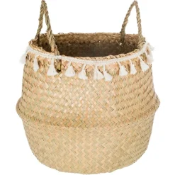 ATMOSPHERA Panier, roseau et pompons Hot