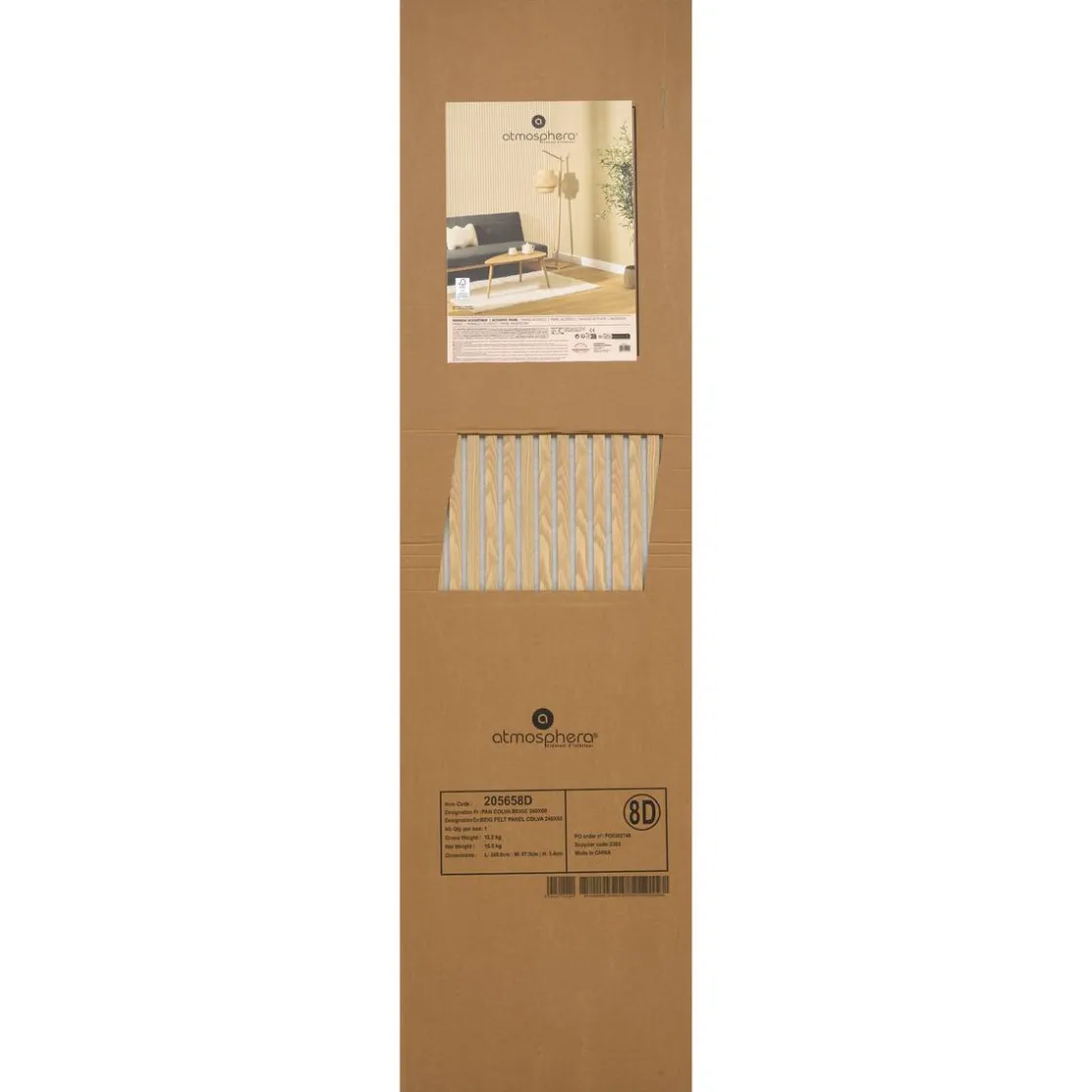 ATMOSPHERA Panneau décoratif tasseaux bois Colva New