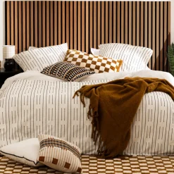 ATMOSPHERA Panneau décoratif tasseaux bois Colva - 120x60x2,1 cm - Effet noyer Best