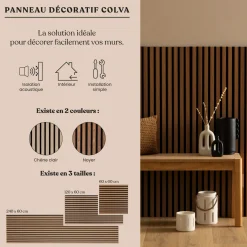 ATMOSPHERA Panneau décoratif tasseaux bois Colva Sale