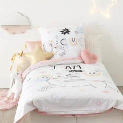 ATMOSPHERA Parure de lit enfant 2 pièces "Licorne" New