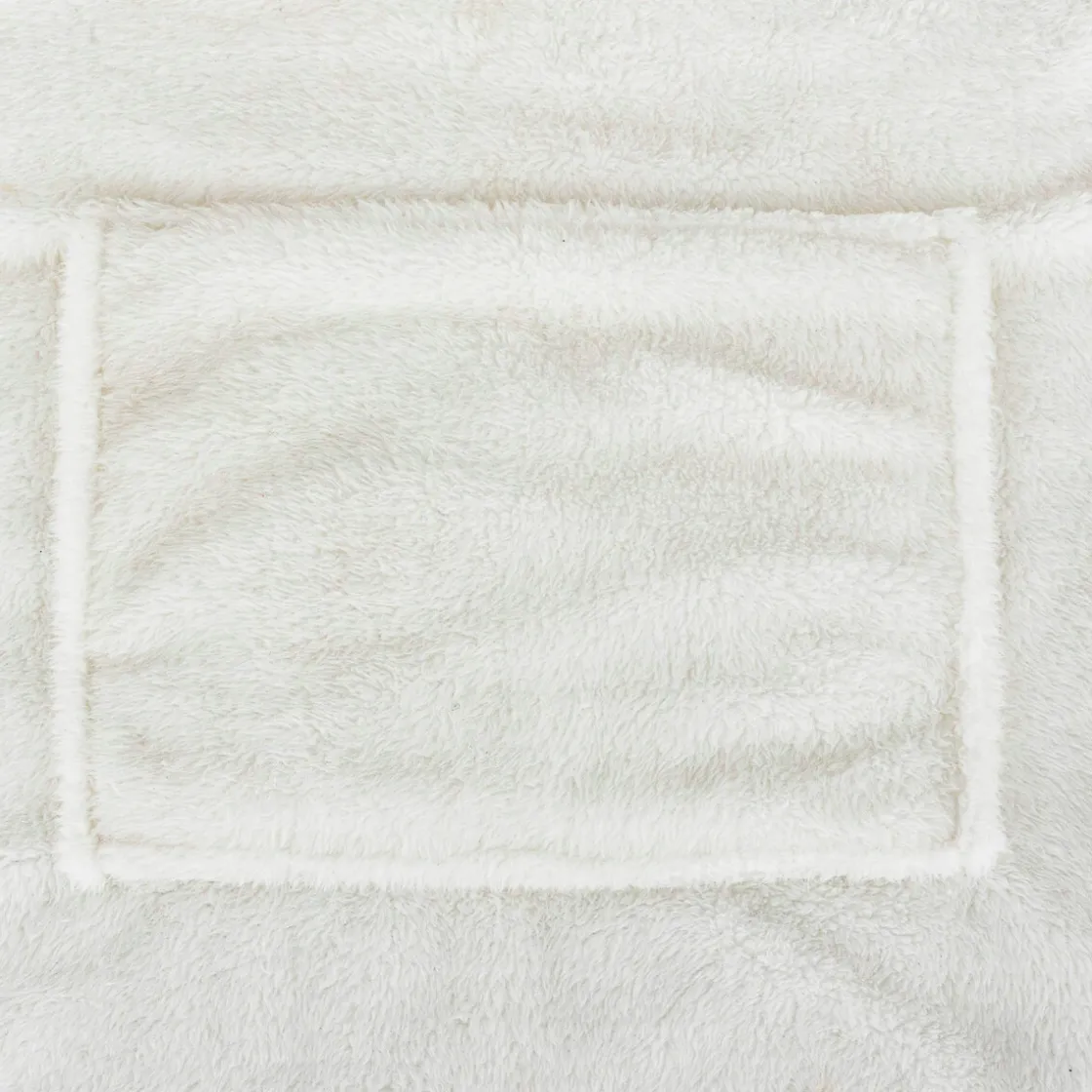 ATMOSPHERA Plaid à manches capuche flanelle "teddy" New