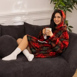 ATMOSPHERA Plaid à manches "Hoodie"