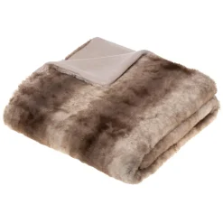 ATMOSPHERA Plaid "Grizzli" fausse fourrure