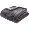 ATMOSPHERA Plaid "Manoir" fausse fourrure Outlet