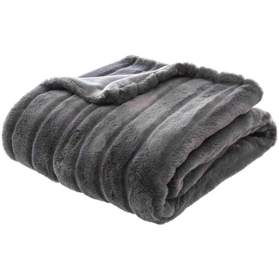 ATMOSPHERA Plaid "Manoir" fausse fourrure Outlet